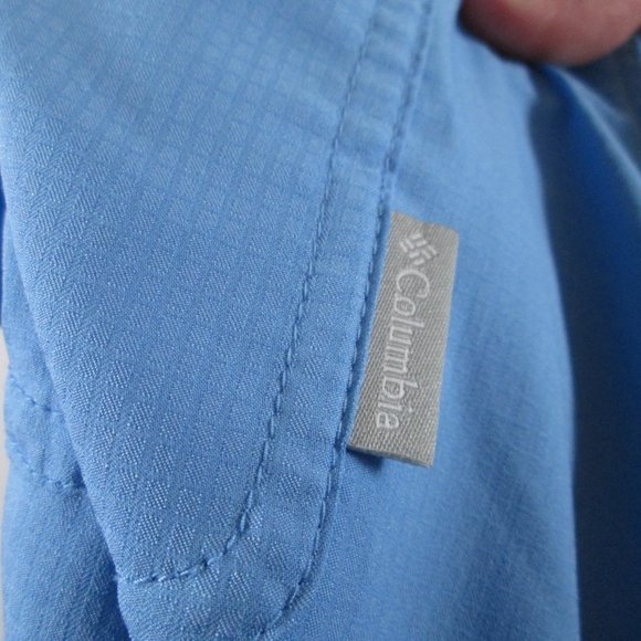 Columbia Mens Blue Omni-Wick Advanced Evaporation Button Down shirt Size… - Picture 5 of 13